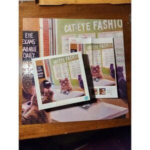 Buffalo Games Cat Eye Fashion Eye Exam 300 Piece Jigsaw Puzzle Lucia Heffernan